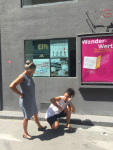 Feiern der Ausstellung