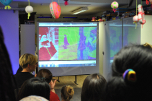 Menschen von Leinwand