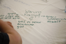 Workshop 1: Care-Arbeiter_innen und Verbündete weben eine neue Welt (World-Café)