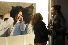 Vor der Schaufenstergalerie