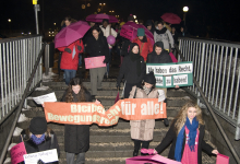 Demo auf der Treppe