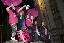 Lautstarker Schneegipfelsturm