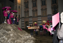 Kundgebung am Schneegipfel II